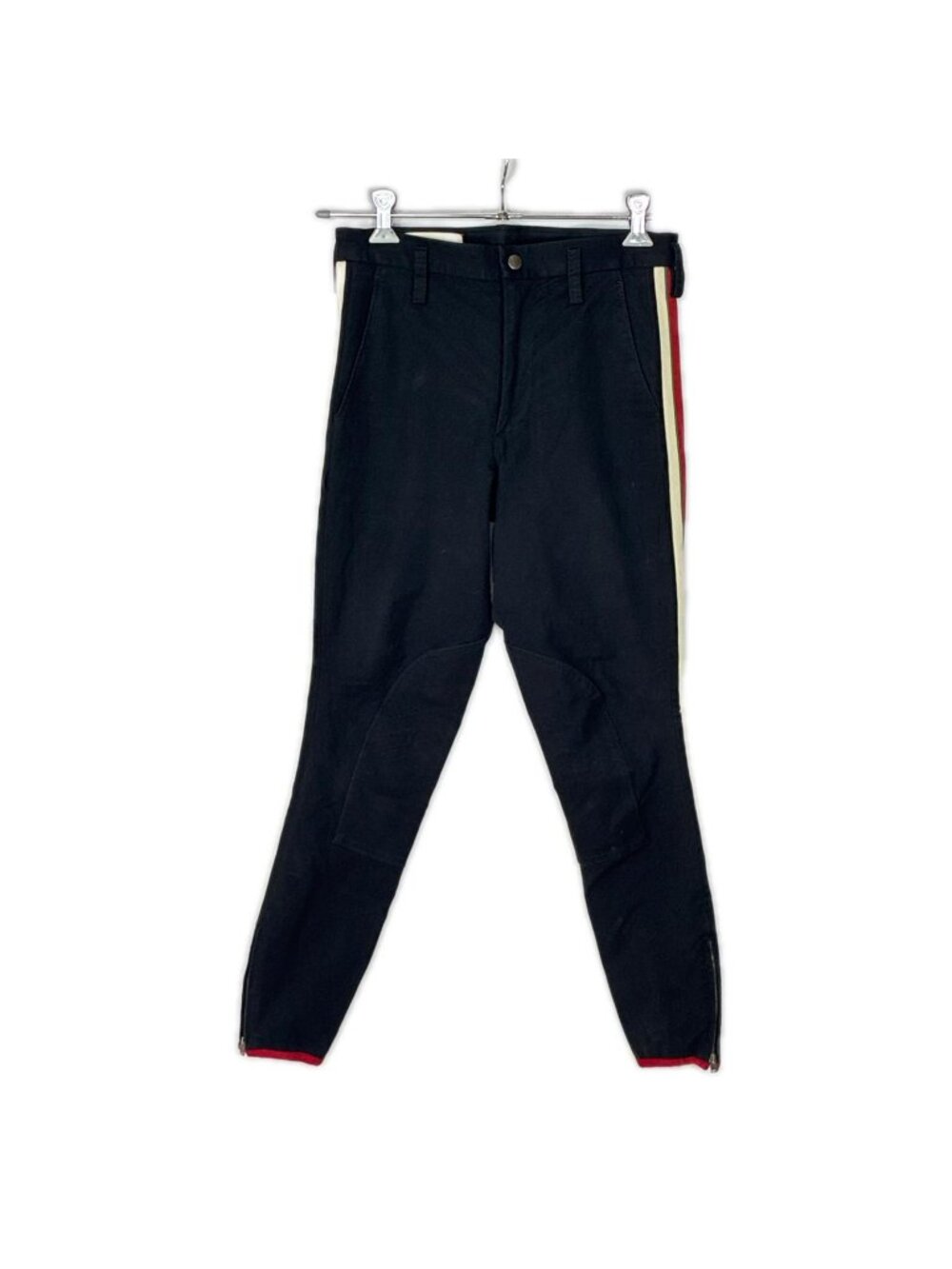 Gucci Side Line Gabardine Stretch Pants Black 44